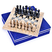 Активный отдых и развлечения handmade. Livemaster - original item Chess made of stone 