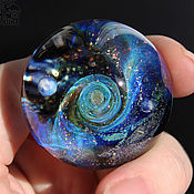 Сувениры и подарки handmade. Livemaster - original item Glass ball Cosmonautics Day. Sphere Meditation Universe Cosmos Marble. Handmade.