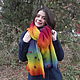 Rainbow scarf with pompoms in bulk. Scarves. A.Smir. Online shopping on My Livemaster.  Фото №2