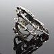 Ring Face with garnet made of 925 silver HB0083. Rings. Sunny Silver. My Livemaster. Фото №6