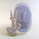 Moldy: 7 x 4,1 cm March Hare Alice in Wonderland, Molds for making flowers, Astrakhan,  Фото №1