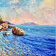 Order Oil painting 'From the Crimean shores.Sudak'. Fine Art for Joy. Livemaster. . Pictures Фото №3