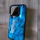 Заказать Чехол из эпоксидной смолы Iphone 15 pro. O.L.S'you Leather crafts. Ярмарка Мастеров. . Чехол Фото №3