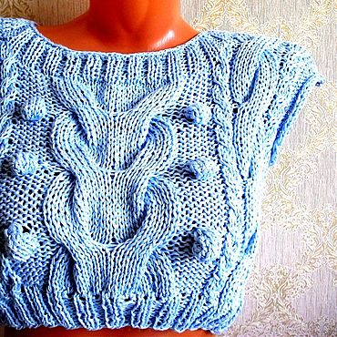 Одежда женская ручной работы. Ярмарка Мастеров - ручная работа Кроп-топ. Handmade.