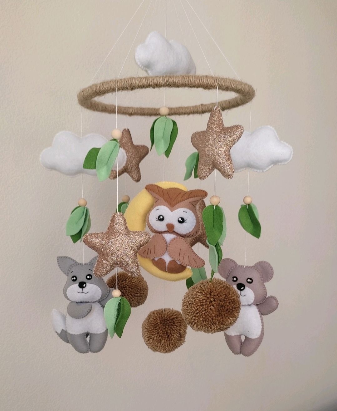 Мобиль из фетра Лесные жители в интернет-магазине на Ярмарке Мастеров ...