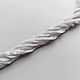 Chenille Spain, color light gray, 3 mm.,1 meter. Raffia. Valerie. Интернет-магазин Ярмарка Мастеров.  Фото №2
