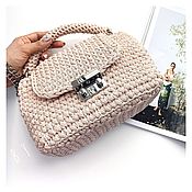 Сумки и аксессуары handmade. Livemaster - original item Knitted bag made of cord. Handmade.