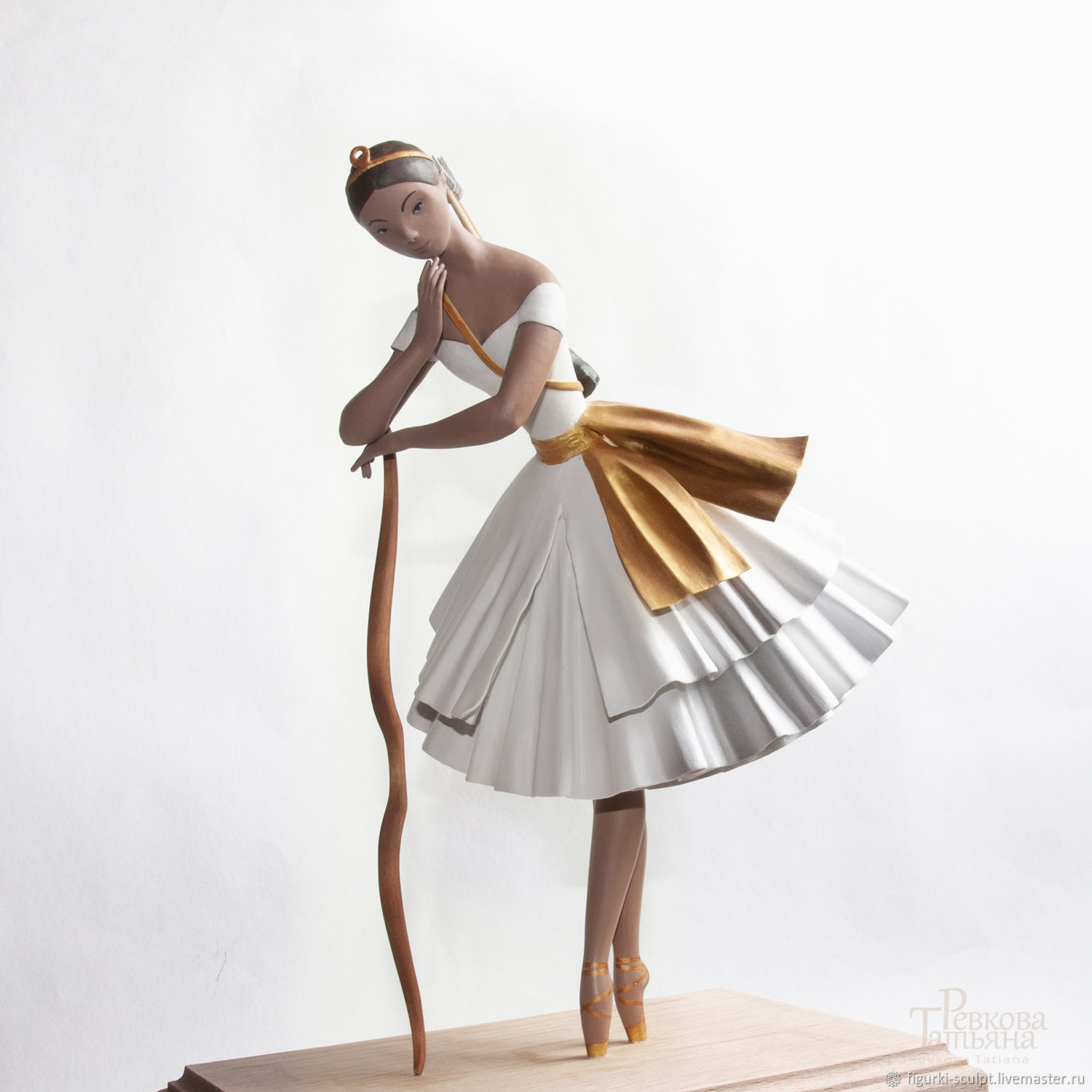 ballerina, figurine, author's handmade statuette, Name souvenirs, Moscow,  Фото №1