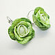 Cabbage earrings made of polymer clay Earrings with cabbage Vegetable jewelry, Earrings, Voronezh,  Фото №1