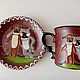 Order Ceramic mug handmade: Friends. andrej-angelov. Livemaster. . Mugs and cups Фото №3