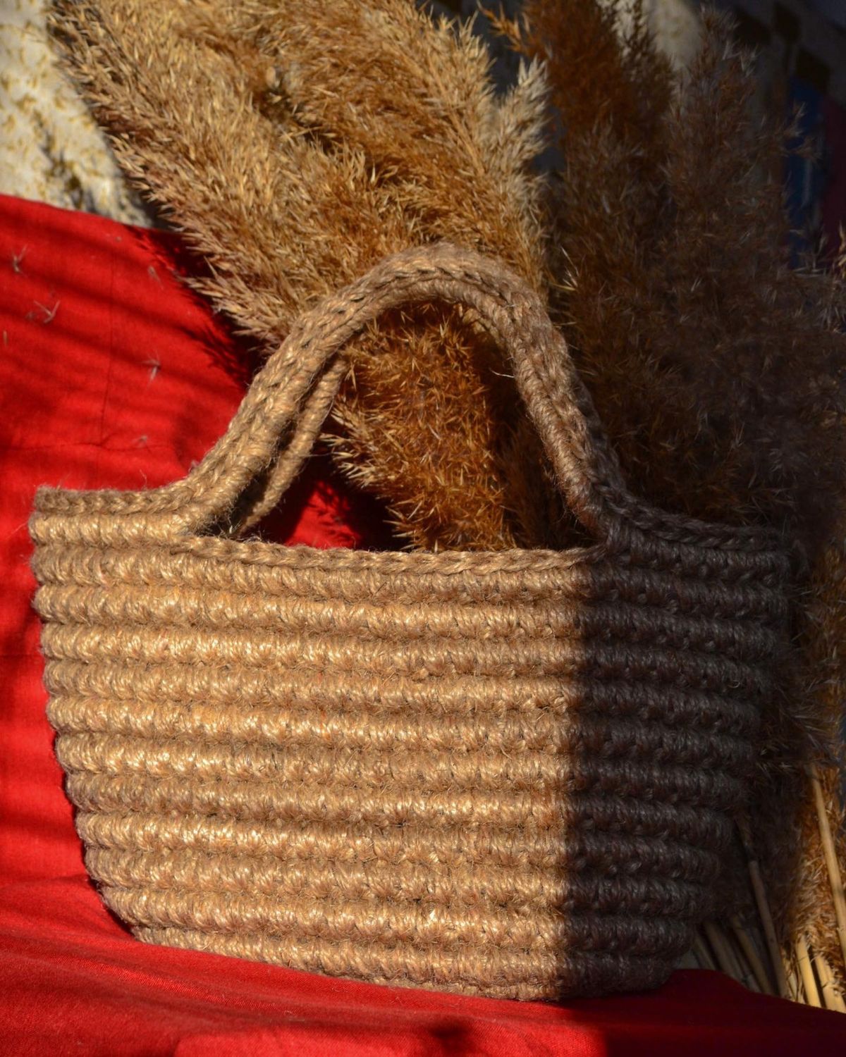 Вязаная сумка мини карго из джута в интернет-магазине на Ярмарке ...