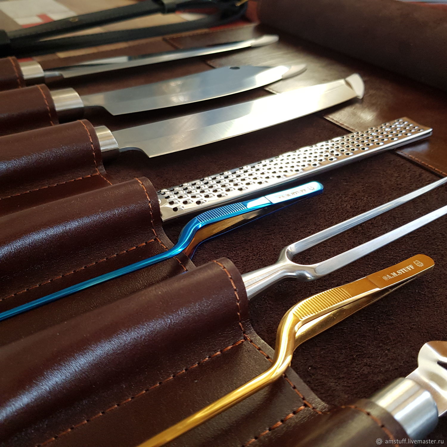 Скрутка для 7 поварских инструментов скрутка для ножей в интернет ...