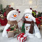 Куклы и игрушки handmade. Livemaster - original item Christmas snowmen. Handmade.
