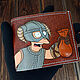 Skyrim Мем бумажник, Shut up and take my money, ручной работы. Кошельки. Crazy Leather Goods. Интернет-магазин Ярмарка Мастеров.  Фото №2