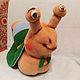 Snail. A gloved theatrical doll with moving horns, Puppet show, Voronezh,  Фото №1