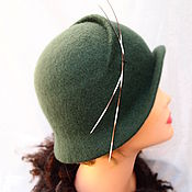 Аксессуары handmade. Livemaster - original item felted hat "Secrets of a fir forest...". Handmade.