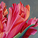 Painting 'Pink tulips' oil on canvas 60h60 cm. Pictures. vestnikova. My Livemaster. Фото №5
