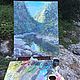 Oil painting 'Canyon of the river.Montenegro'. Pictures. Fine Art for Joy. My Livemaster. Фото №4