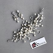 earrings: Wedding feather earrings - 