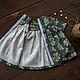 Clothing for dolls, emerald dress for dolls made of natural linen. Clothes for dolls. molinialife. My Livemaster. Фото №4