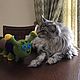 Soft toys: our cat Barsik and knitted caterpillar marsik. Stuffed Toys. Petelka. Online shopping on My Livemaster.  Фото №2