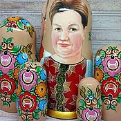 Русский стиль handmade. Livemaster - original item Portrait matryoshka Russian style. Handmade.