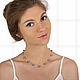 Серебряное колье AURA из серого жемчуга 7,5-8 мм АА+. Арт.№699. Колье. Украшения из жемчуга LUCKSHIMI. Интернет-магазин Ярмарка Мастеров.  Фото №2