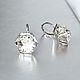 Серьги KAL HEXAGON Swarovski 16 мм Cr. Серьги классические. Marea Crystal. Интернет-магазин Ярмарка Мастеров.  Фото №2