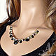 Handcrafted necklace, Onyx, Spinel, Peridot, Green Amethyst, Garnet, Necklace, Moscow,  Фото №1