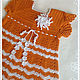 Crochet cotton dress "Orange Summer". . Magic lace. Online shopping on My Livemaster.  Фото №2