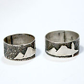 Украшения handmade. Livemaster - original item Ararat wide ring made of 925 sterling silver RF0019. Handmade.