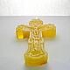 Crucifix amber thread R-524, Pendants, Svetlogorsk,  Фото №1