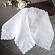 Order Handkerchief with embroidery, white surface 1. flax&lace. Livemaster. . Shawls1 Фото №3