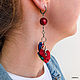 Asymmetric earrings ' macaw Parrots'. Miniature birds. Earrings. Coffeelena. Online shopping on My Livemaster.  Фото №2