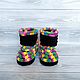 Plush knitted boots for the street, 12.5 cm on the foot, children's shoes. Footwear for childrens. Natalia Derina - Knitted Shoes (denatal). My Livemaster. Фото №4
