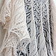 Calado el chal de punto Pervotsvet Chal radios. Shawls. Lace Shawl by Olga. Ярмарка Мастеров.  Фото №5