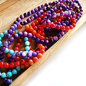 Материалы для творчества handmade. Livemaster - original item Beads tinted mother of Pearl 4mm in stock. Handmade.