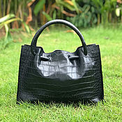 Сумки и аксессуары handmade. Livemaster - original item Crocodile VELVET bag. Handmade.