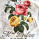 Set of 'Roses postcard' of 3 pieces of towels. Towels. Knitted cozy. Online shopping on My Livemaster.  Фото №2