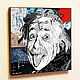 Picture poster Albert Einstein 2 in the style of Pop Art, Fine art photographs, Moscow,  Фото №1