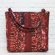 Сумки и аксессуары handmade. Livemaster - original item Patchwork Bag Large, Shopper, Patchwork, Boho Country, 35*35. Handmade.