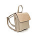  Women's Beige Leather Backpack Maggie Mod. R. 64-951. Backpacks. Natalia Kalinovskaya. My Livemaster. Фото №4
