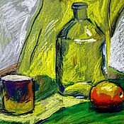 OIL PAINTING STILL LIFE IN THE KITCHEN