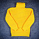 Sweater knitted yellow (No. №644), Mens sweaters, Nalchik,  Фото №1