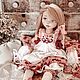 Doll Nadia. Author's textile doll collectible, Boudoir doll, Taganrog,  Фото №1
