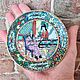 Order Plaque Guangzhou China 80's. Lesica. Livemaster. . Vintage plates Фото №3