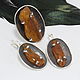 Jewelry set amber silver 925 ALS0029. Jewelry Sets. Sunny Silver. My Livemaster. Фото №5