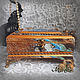 Order Box 'Irises in stone'. Handmade with Love. Livemaster. . Basket Фото №3