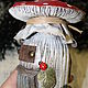 Glass jar - Red Fly Agaric. Interior elements. beautifulcrafts. My Livemaster. Фото №4