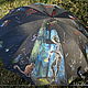 "Би хеппи!" музыкальный зонт с авторским рисунком на заказ. Зонты. Батик Роспись Шелковые штучки. Ярмарка Мастеров.  Фото №4